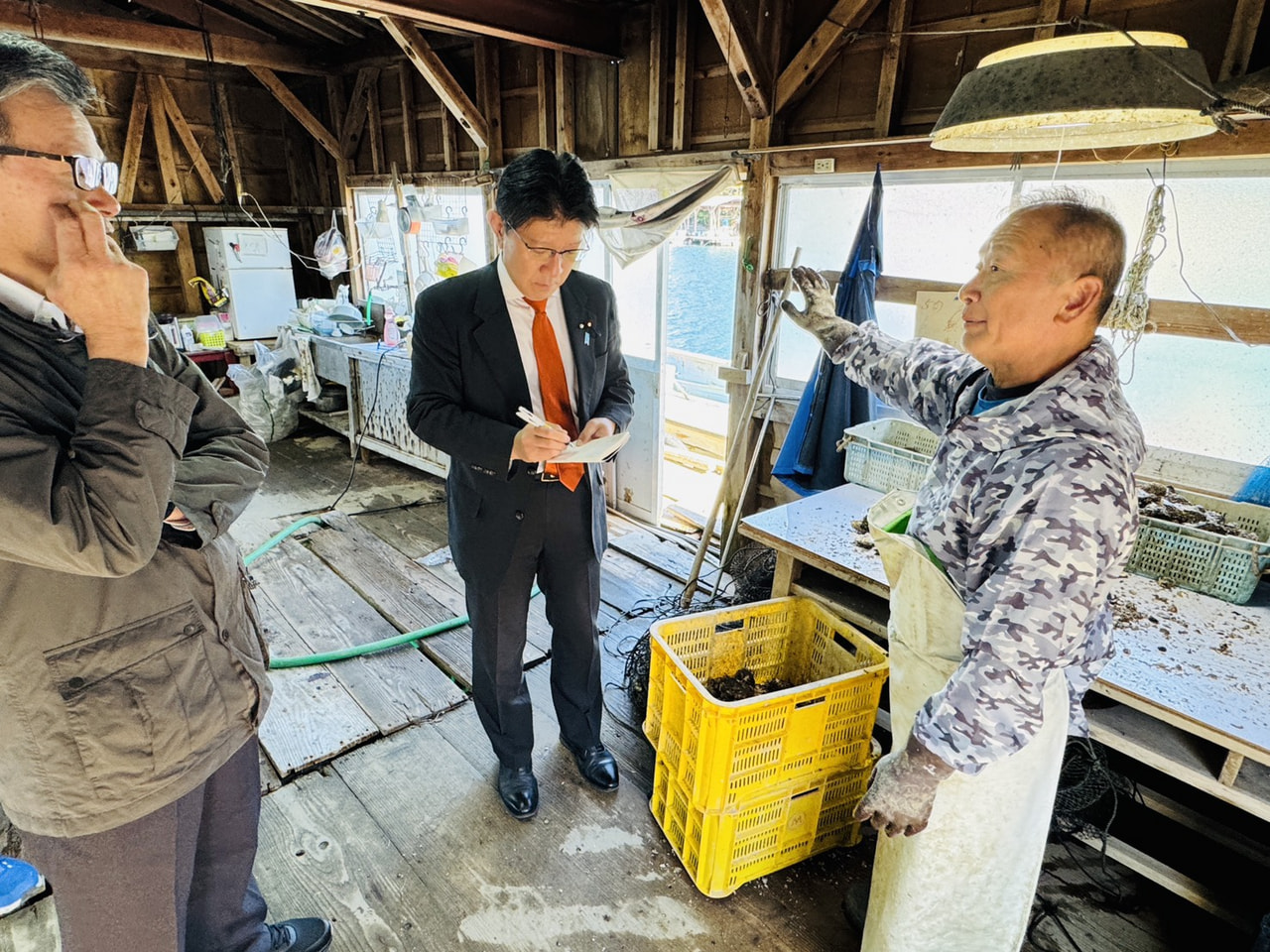 2025年11月29日（土）宇和島市合併20周年・愛南町牡蠣被害視察・自動車整備振興会研修会・大西まこと県議を囲む会