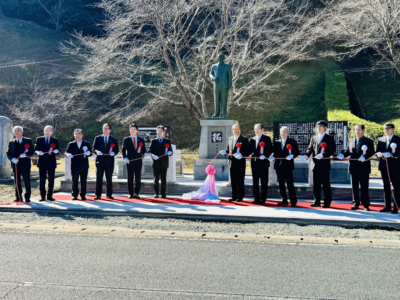2025年11月30日（日）街頭演説・西田司先生銅像除幕式