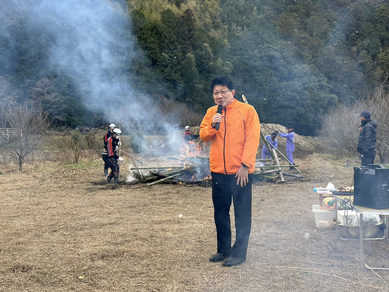 2026年1月11日（日）松前町消防出初式・松前町二十歳の記念式・鬼北町愛治地区どんど焼き