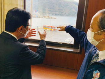 高門・伊方町長から港整備の要望